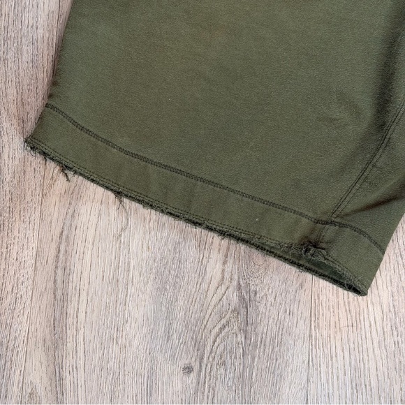 Vintage Aeropostale Shorts Men’s Large Green Fleece Baggy Drawstring Y2K Retro - Picture 3 of 13